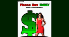 Desktop Screenshot of phonesexmoney.com